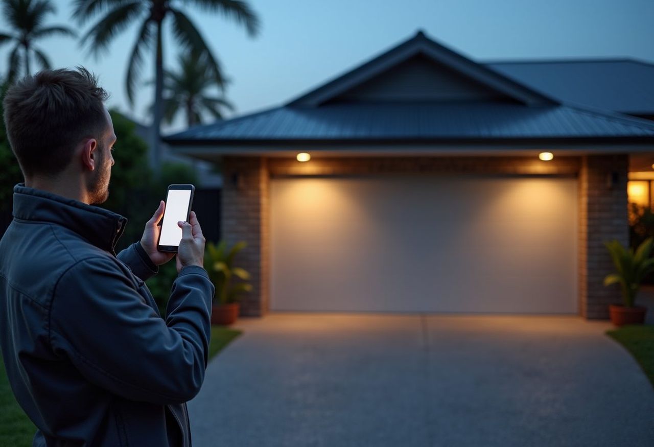 Garage door technician at work in Tugun